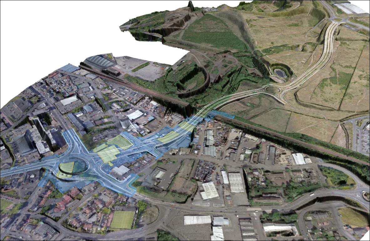 Planning application published for new Ravenscraig link road North